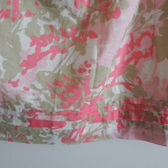 Ann Taylor LOFT Pink Floral High Waist Skirt Size 0 - Picture 3 of 4